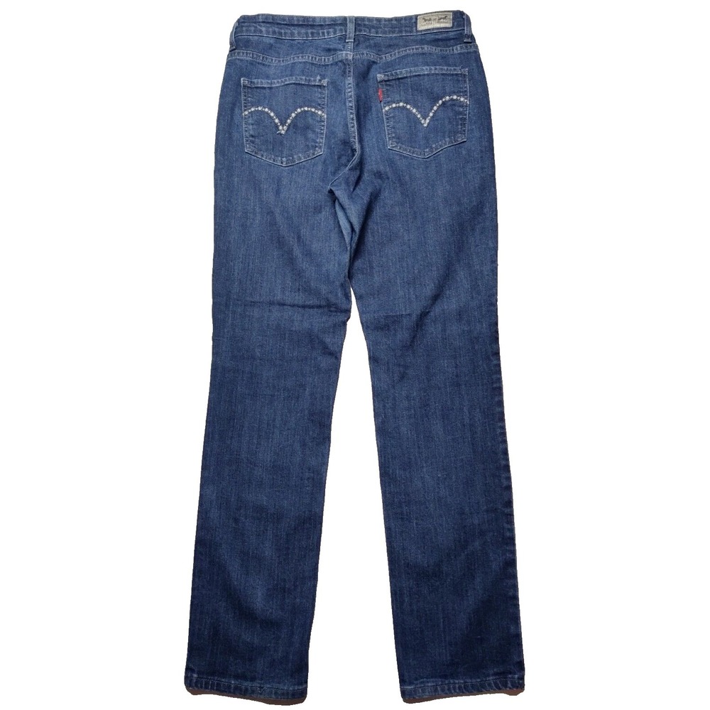 LEVIS 575 RED TAB Women Size 12M Mid-Rise Skinny Denim Blue Jeans
